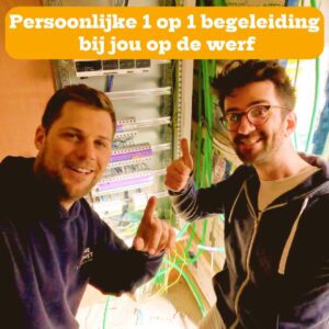 Persoonlijke 1-op-1 begeleiding bij het plaatsen van je technieken (elektriciteit-sanitair-verwarming & ventilatie)